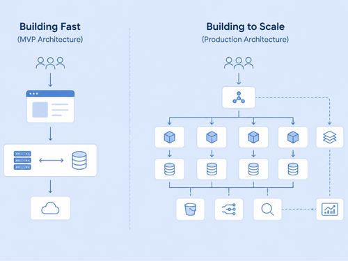 MVP architecture - building fast versus building to scale
